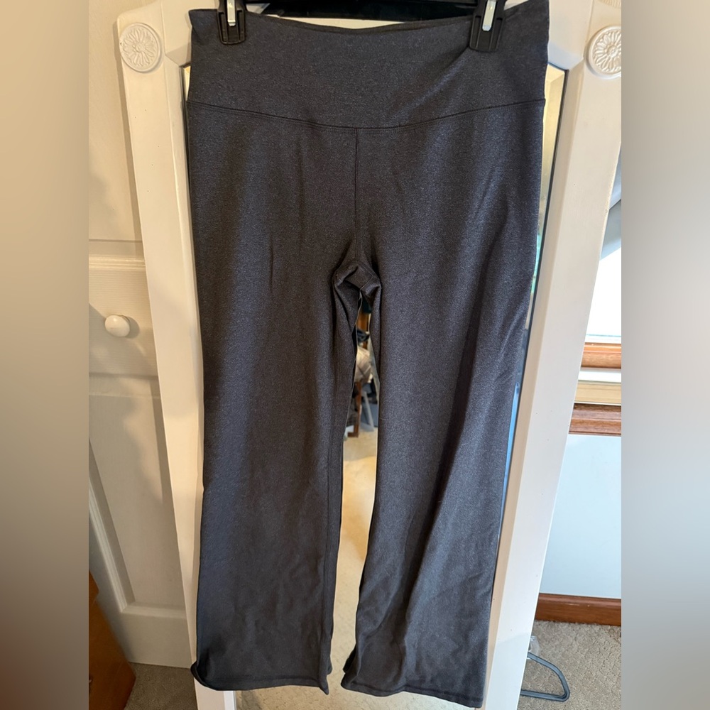 Tek Gear Shapewear Pants Bootcut Charcoal Grey Black Fleck Medium Short